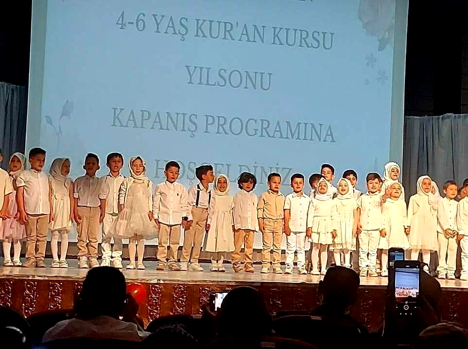 4-6 Yaş Kur’an Kursu yıl sonu kapanış programı gerçekleştirildi