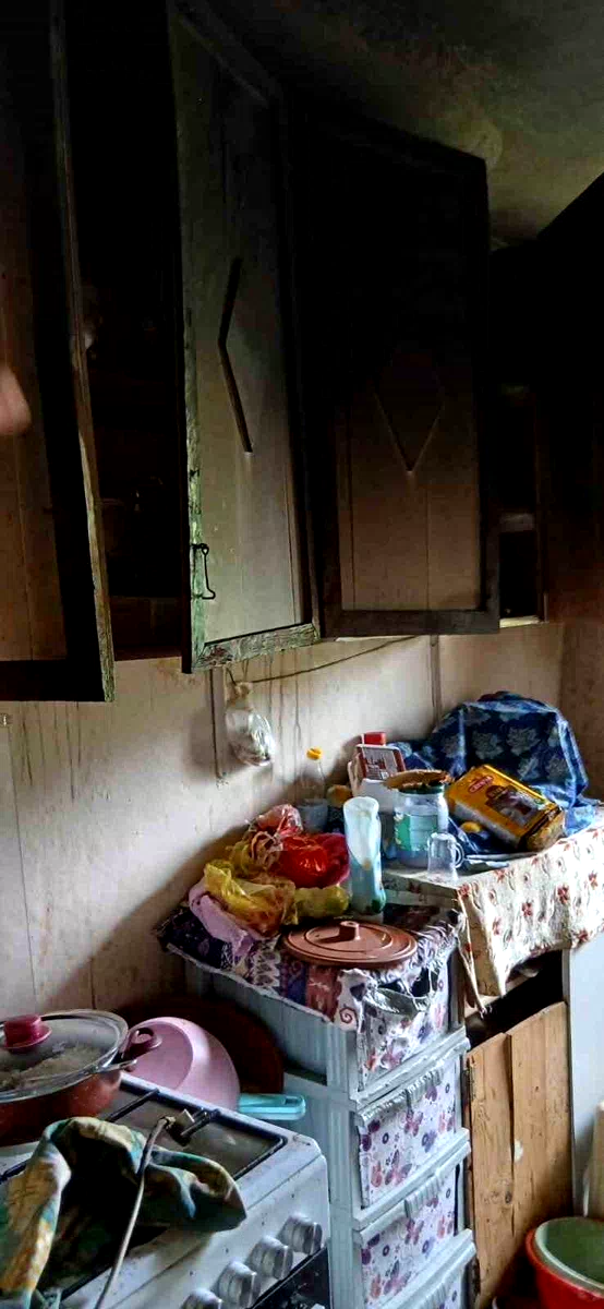 Açık unutulan tüp yangına neden oldu