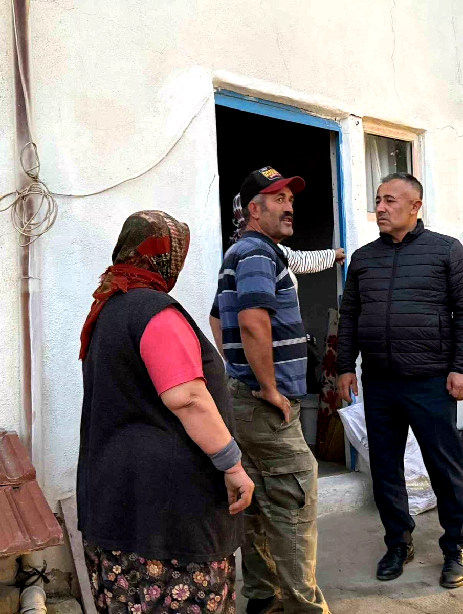 AK Parti heyeti yangın bölgesinde