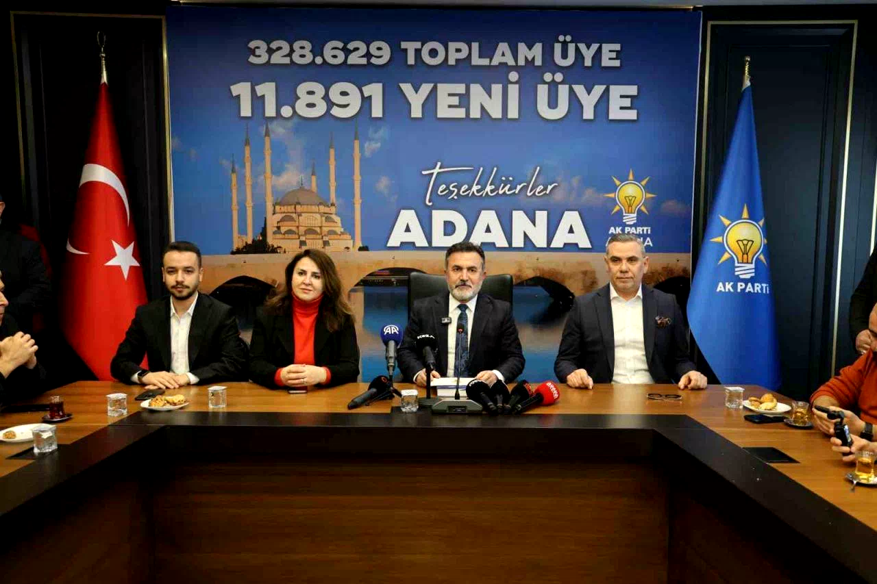 AK Parti’nin Adana’daki üye sayısı 328 bin 629 oldu