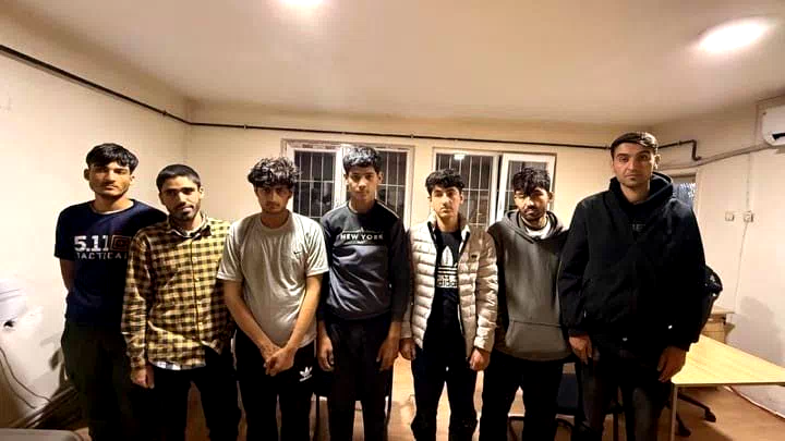 Amasya’da ormanlık alanda 8 düzensiz göçmen yakalandı