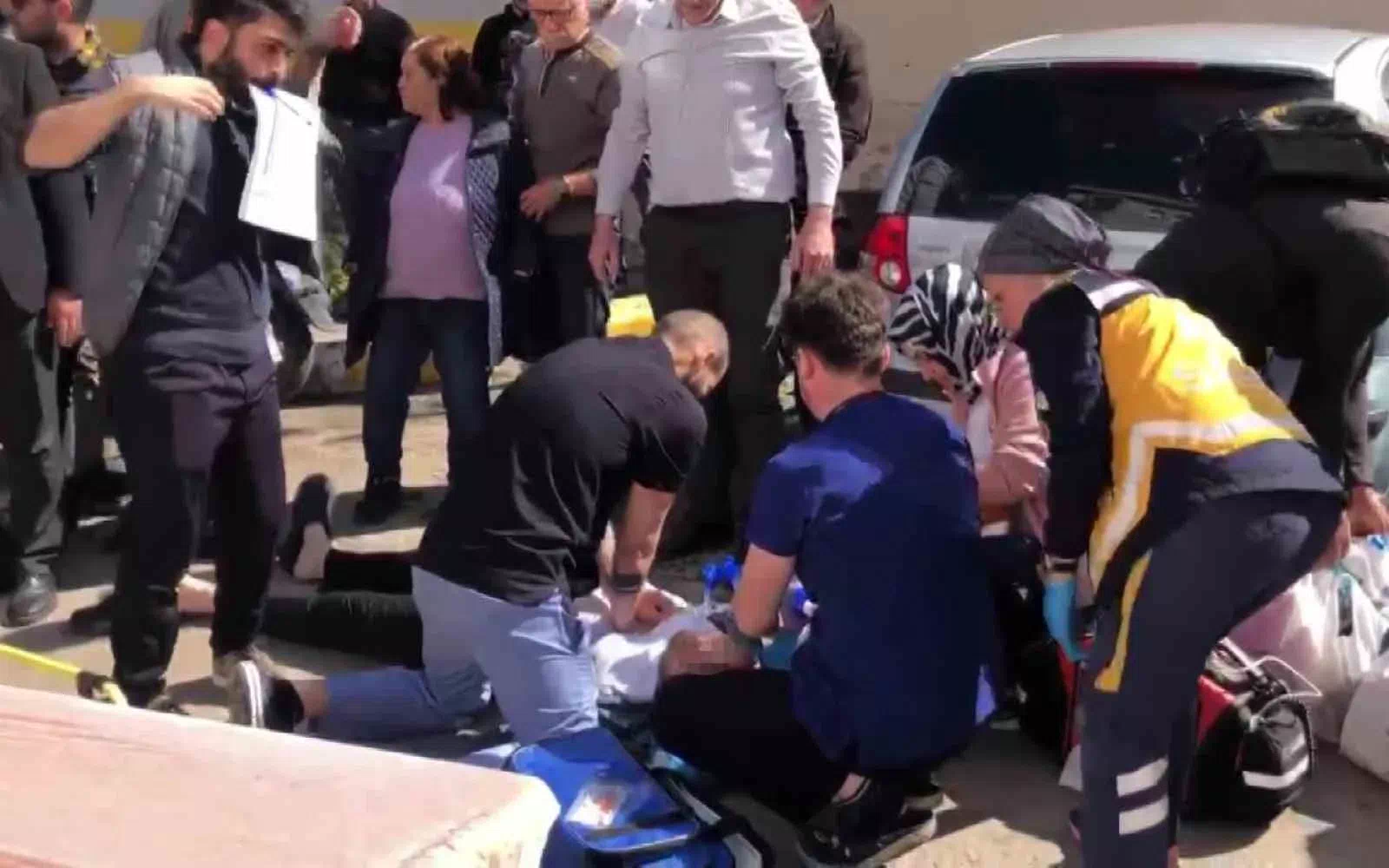 AMASYA’DA TABURCU OLAN HASTANIN KALBİ HASTANE BAHÇESİNDE DURDU!