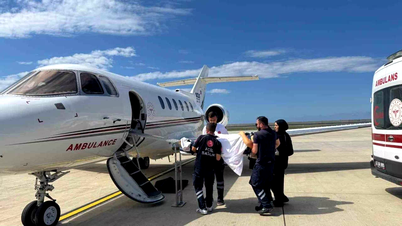 Ambulans uçak 22 yaşındaki hasta için havalandı