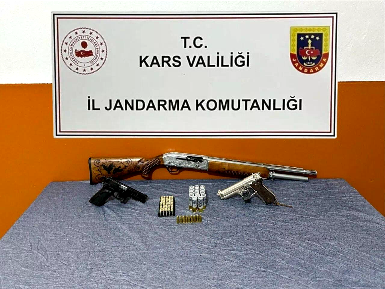 Arpaçay’da silah ele geçirildi