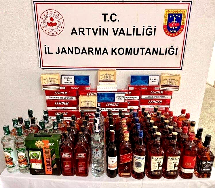 Artvin’de jandarmadan kaçakçılık operasyonu