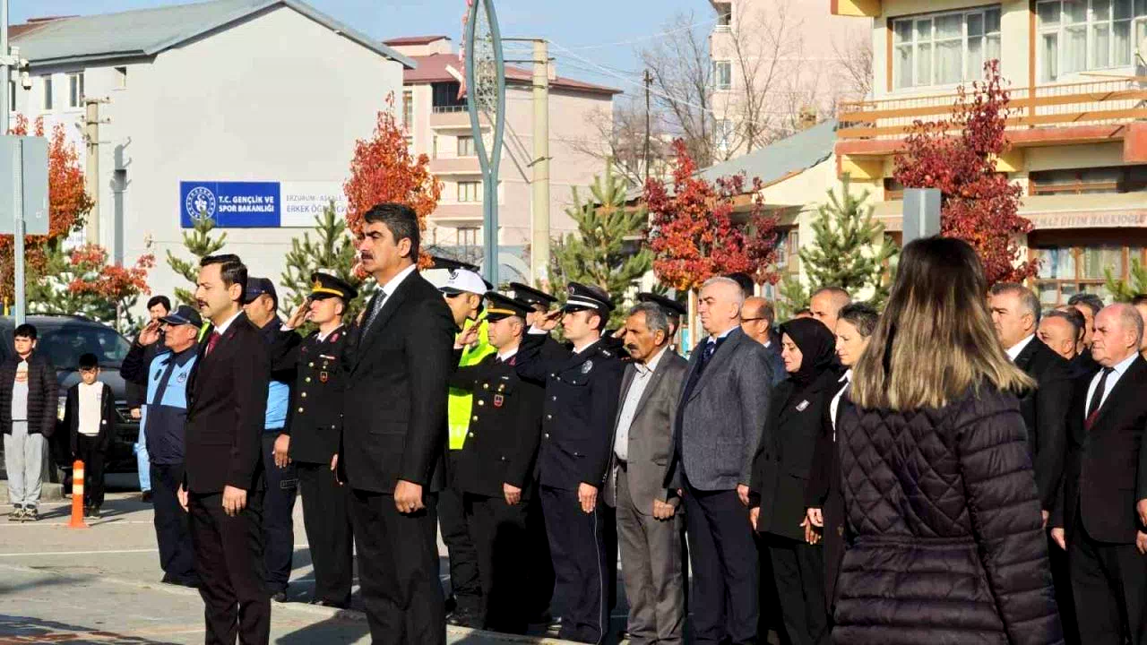Aşkale’de 10 Kasım’da Atatürk, saygı ve özlemle anıldı