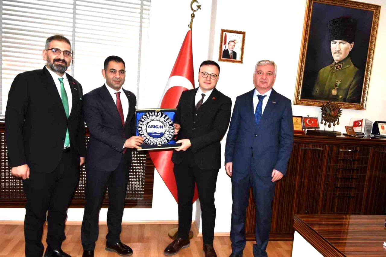 ASKON’dan Yakutiye Kaymakamı Kaldırım’a nezaket ziyareti