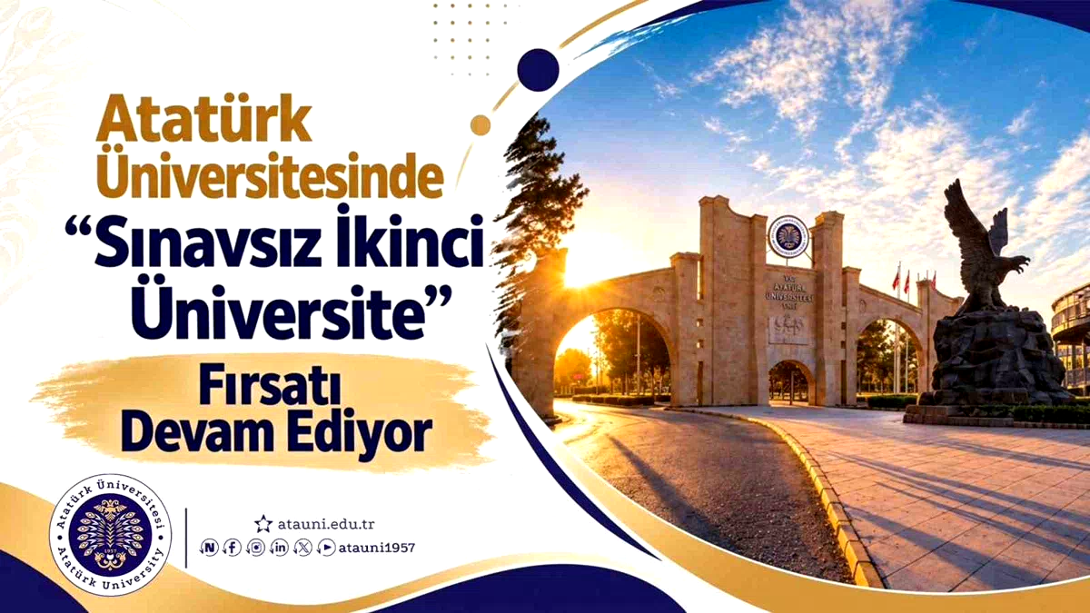 ATA-AÖF’te sınavsız ikinci üniversite başvuruları 25 Ekim’e kadar devam ediyor