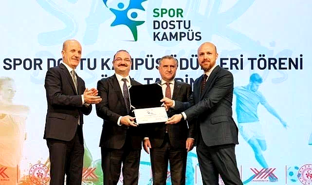 Atatürk Üniversitesi’ne “Spor dostu kampüs” sertifikası aldı