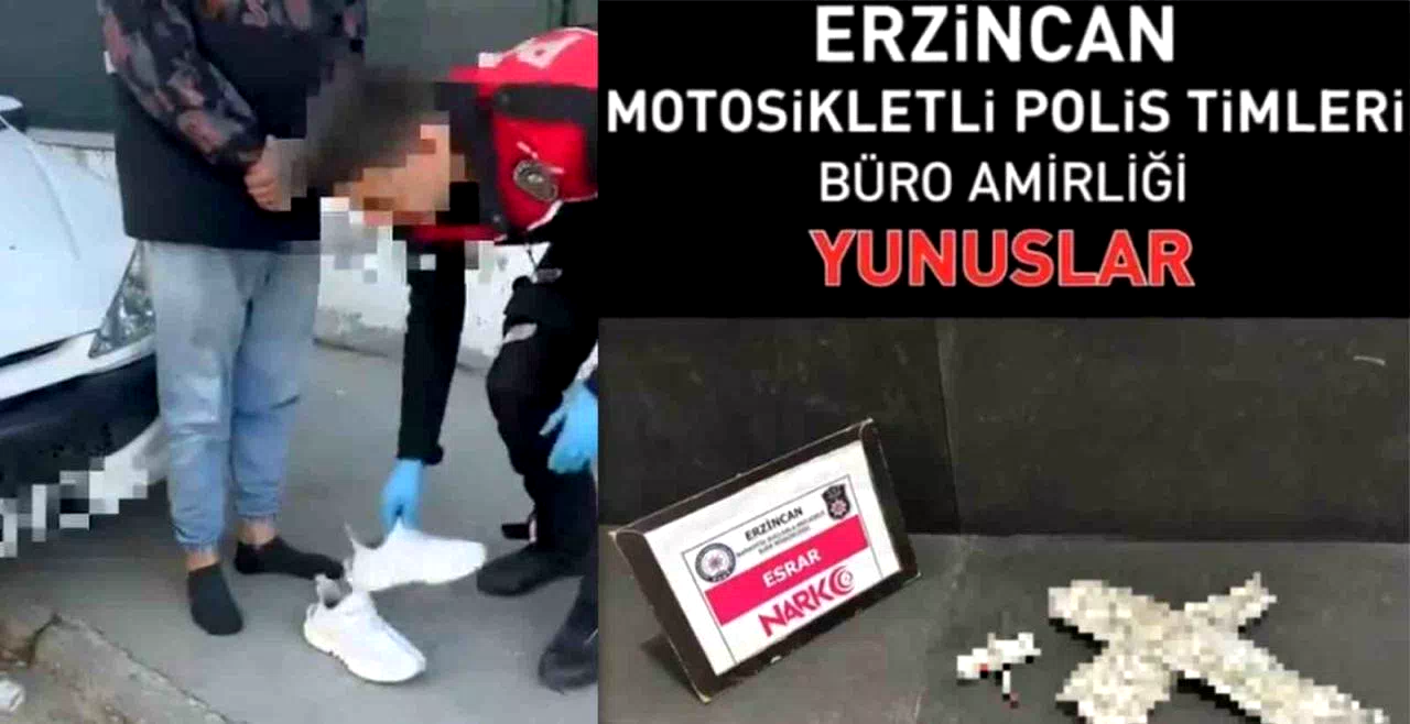 Ayakkabı içinden esrar çıktı