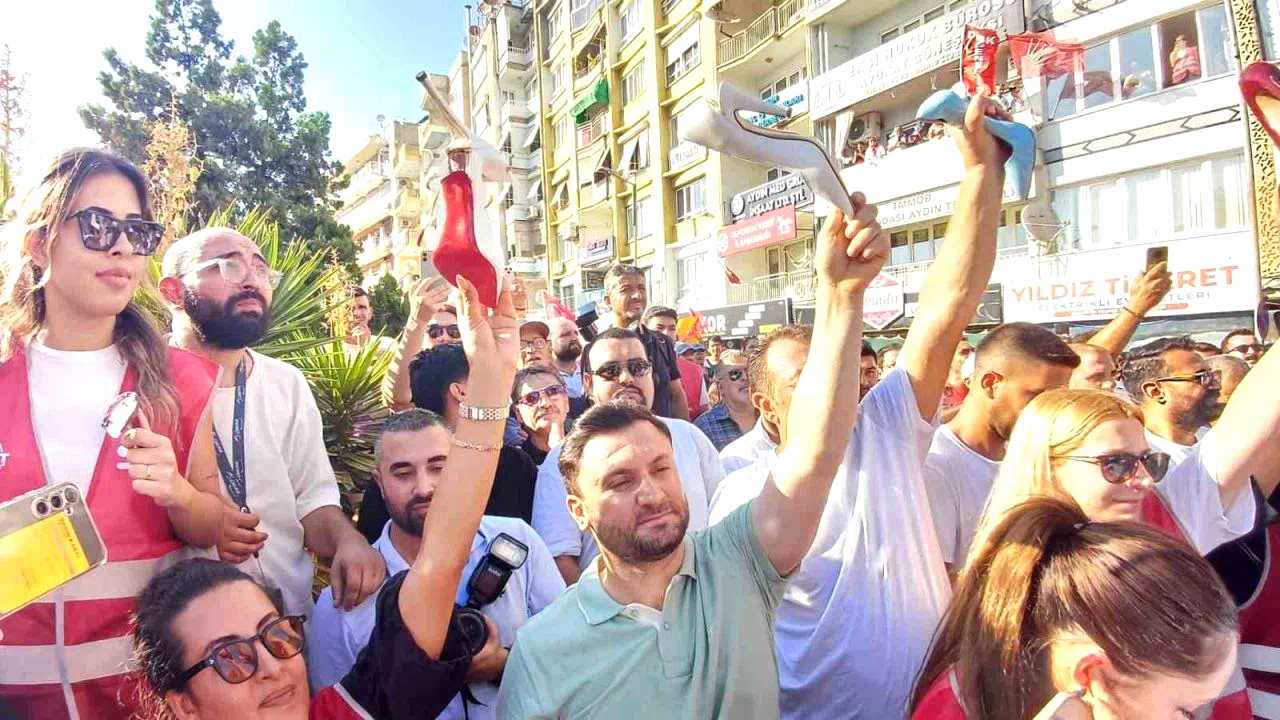 Aydın’da ’topuklu’ eylem