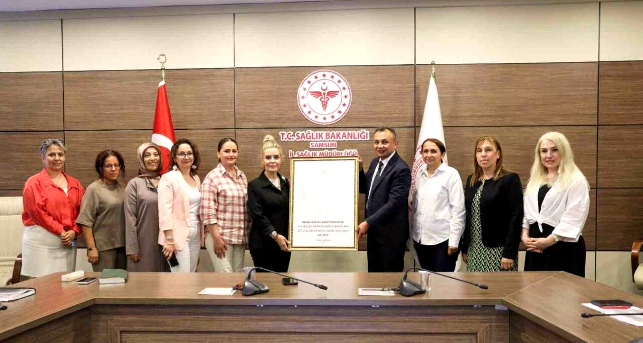 Bafra Sağlıklı Hayat Merkezi “Bebek Dostu” ünvanı aldı