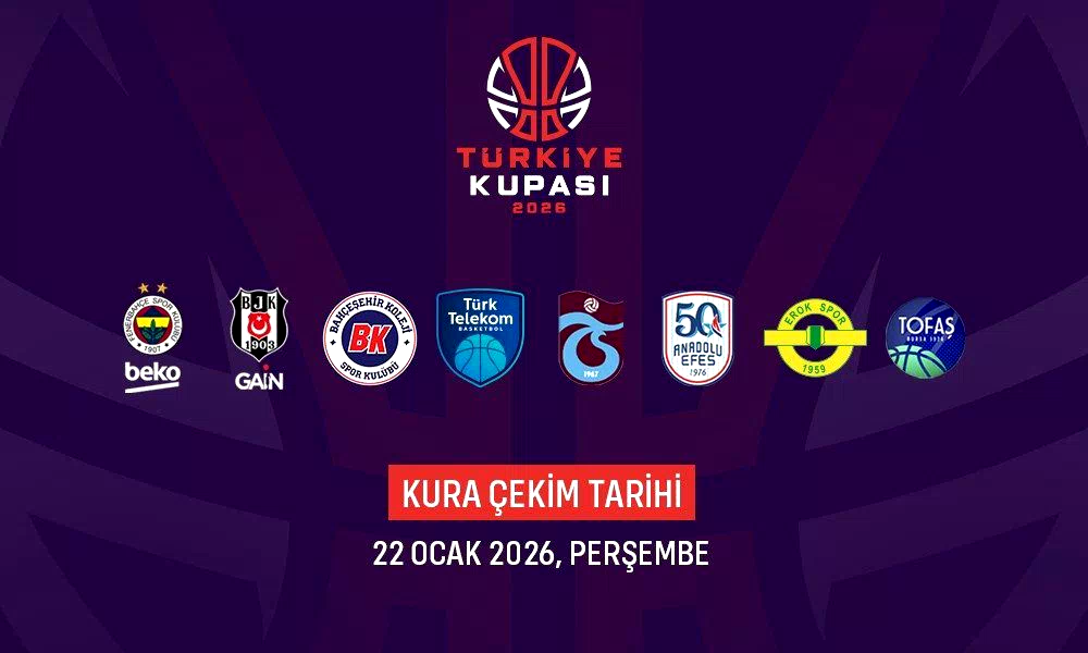 Basketbolda Türkiye Kupası’nda mücadele edecek takımlar belli oldu