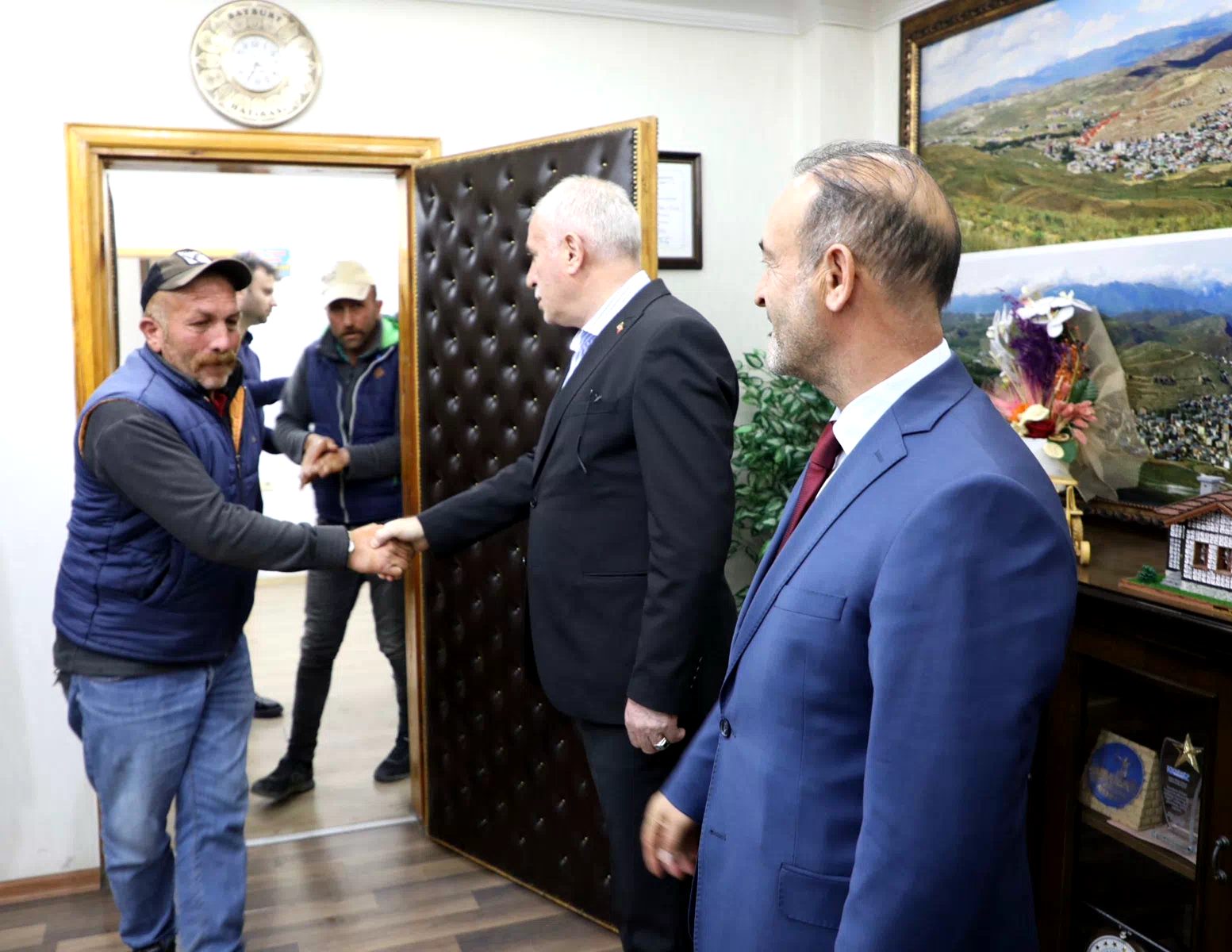 Bayburt Belediyesi’nde bayramlaşma heyecanı erken yaşandı