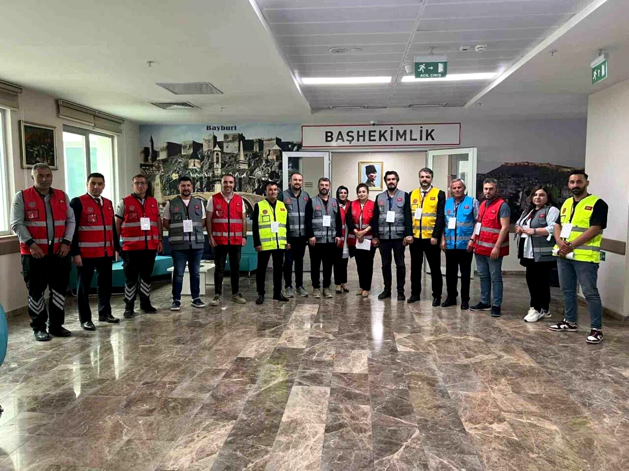 Bayburt Devlet Hastanesinde HAP tatbikatı gerçekleştirildi