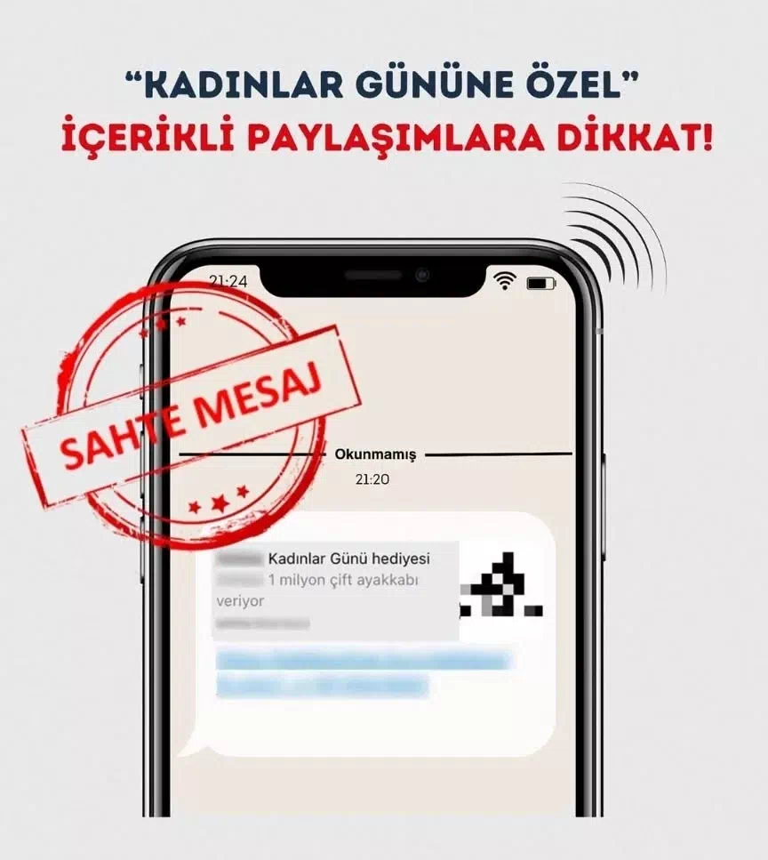 Bayburt İl Emniyet Müdürlüğü, 8 Mart Dünya Kadınlar Günü’nde dolandırıcılıklara karşı uyarıda bulundu