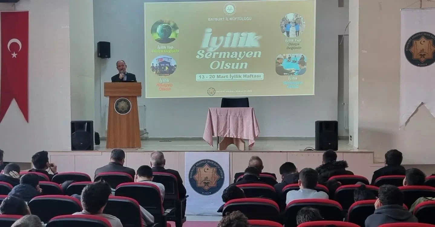 Bayburt İl Müftülüğü, İyilik Haftası kapsamında konferans düzenledi