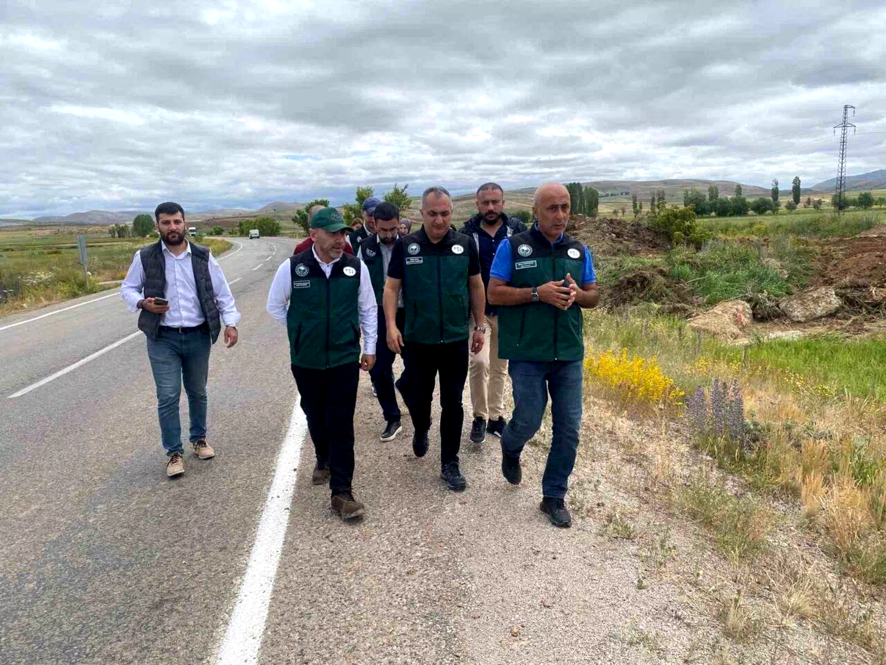 Bayburt Kırklartepe Barajı’nda devam eden çalışmalar incelendi