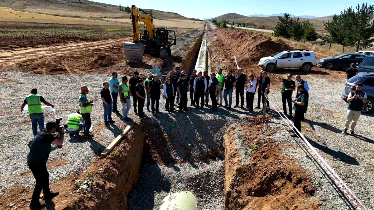 Bayburt Kırklartepe Barajı sulama inşaatında inceleme