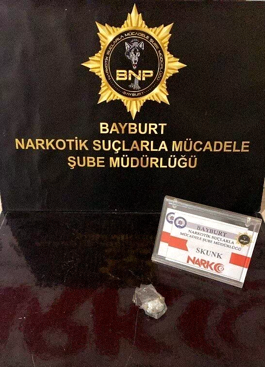 Bayburt’ta 2 şüpheliye uyuşturucu kullanmaktan işlem yapıldı