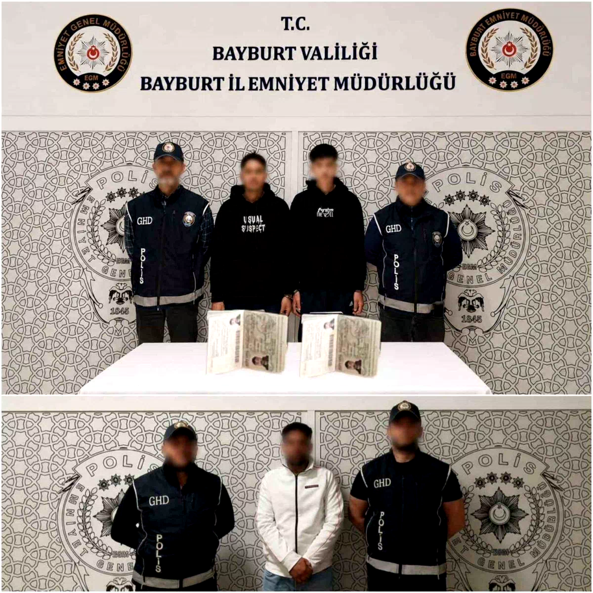 Bayburt’ta 5 düzensiz göçmen yakalandı