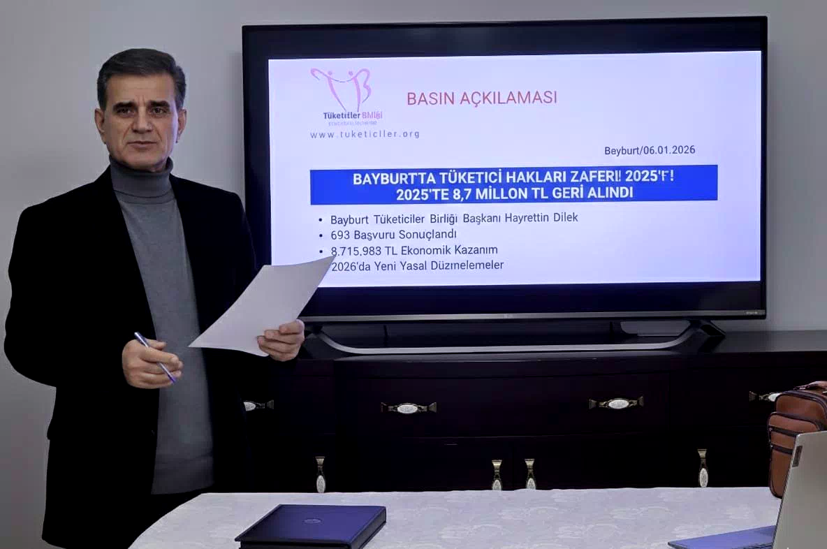 Bayburt’ta 8,7 milyon TL tüketicinin cebinde kaldı