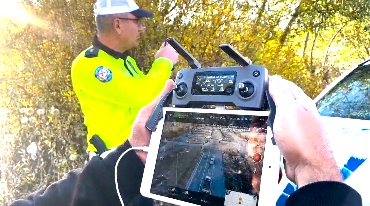 Bayburt’ta drone ile trafik denetimi yapıldı