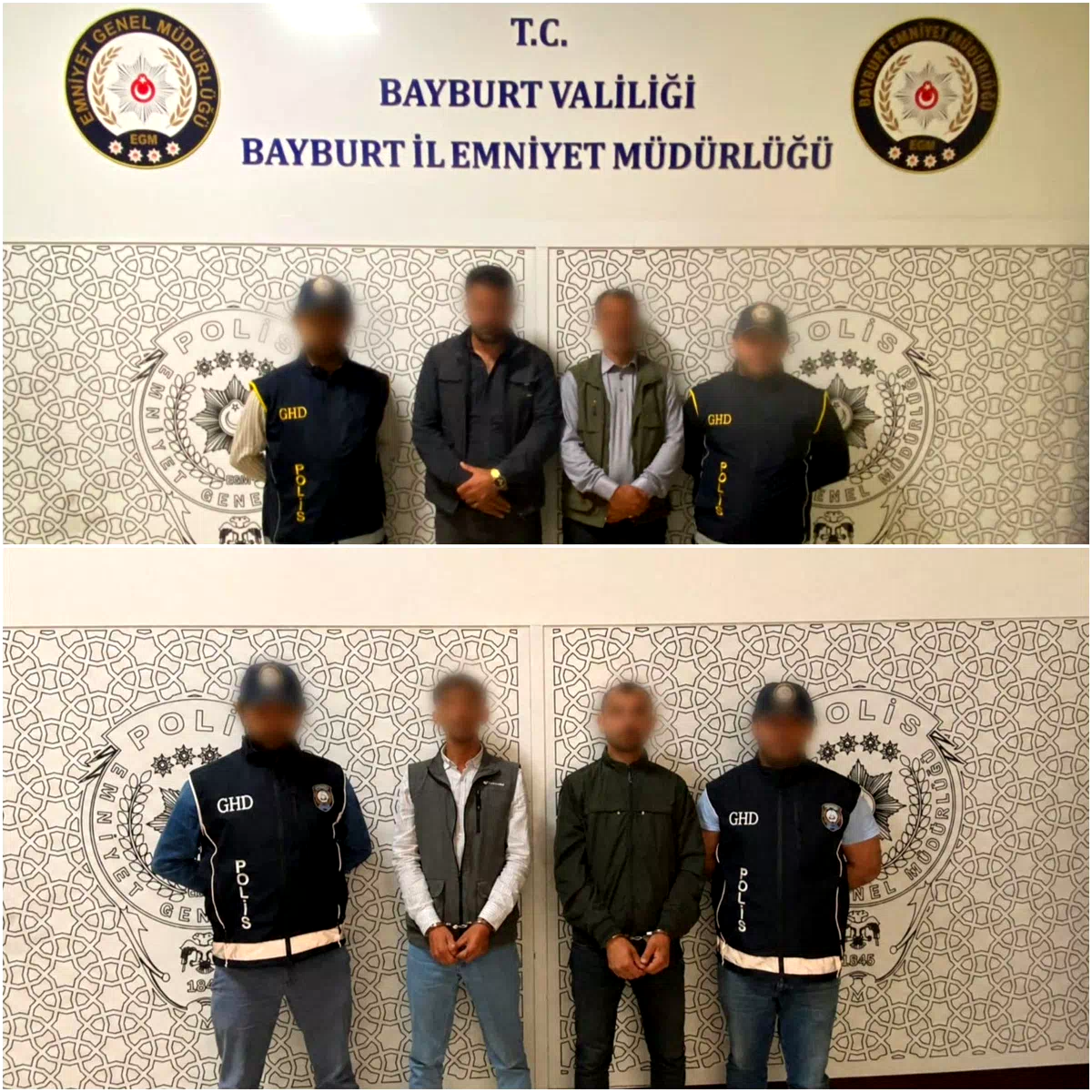 Bayburt’ta düzensiz göçle mücadele: 5 göçmen, 4 organizatör yakalandı