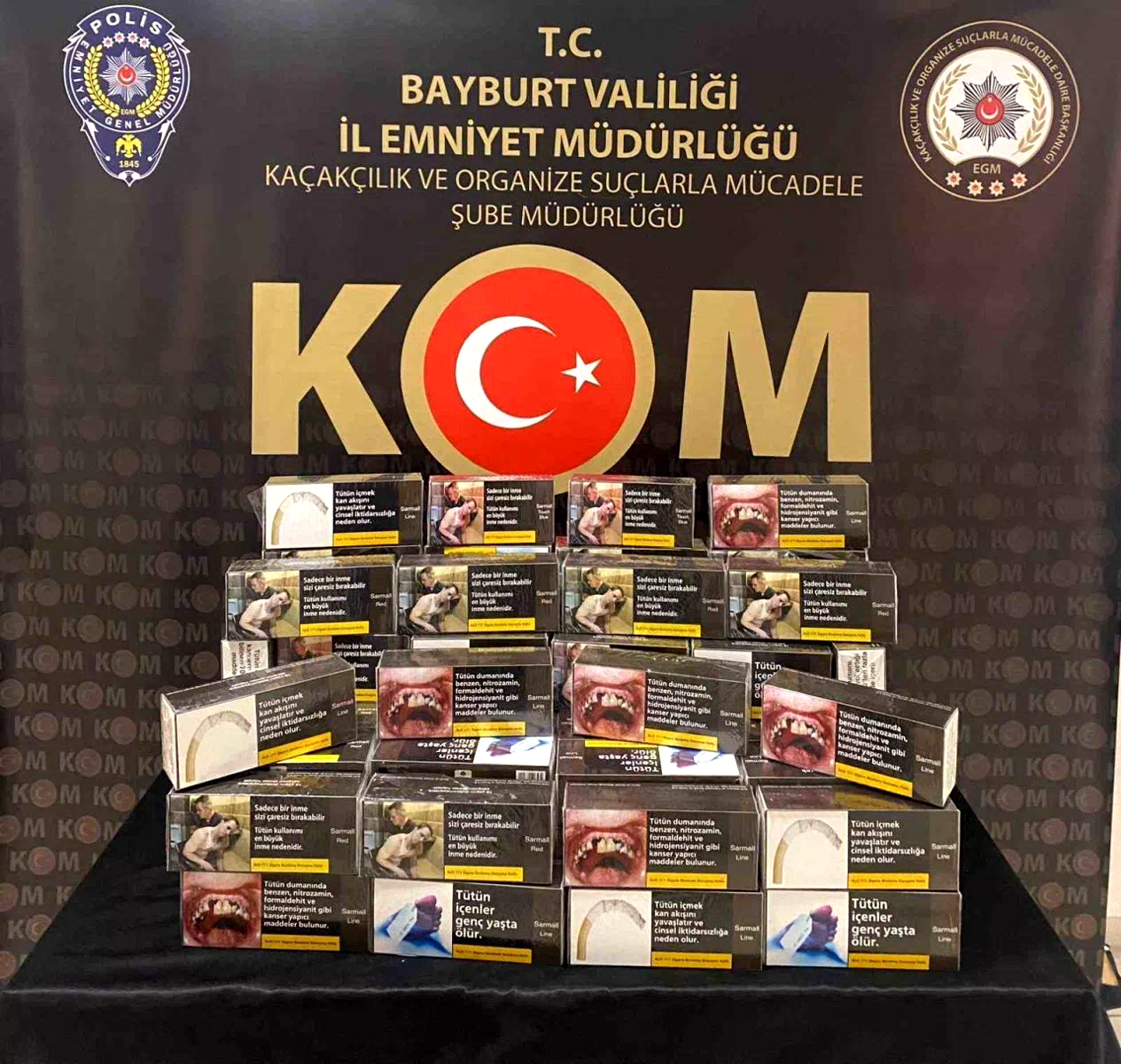 Bayburt’ta kaçak alkol ve tütün operasyonlarında 4 şüpheli gözaltına alındı