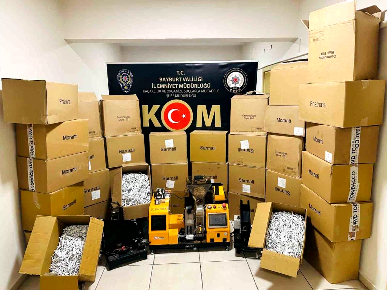 Bayburt’ta kaçak tütün operasyonu