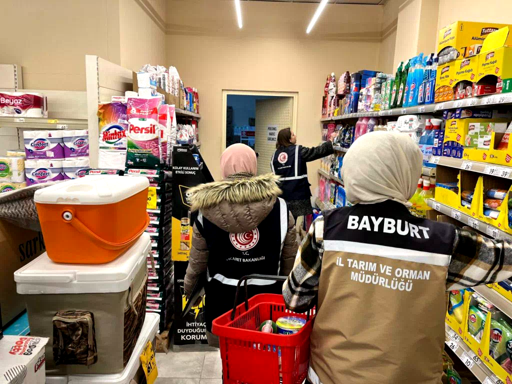 Bayburt’ta Market Denetimleri Sıkılaştırıldı: Haksız Fiyat Artışı ve Etiket Kontrolleri Devam Ediyor