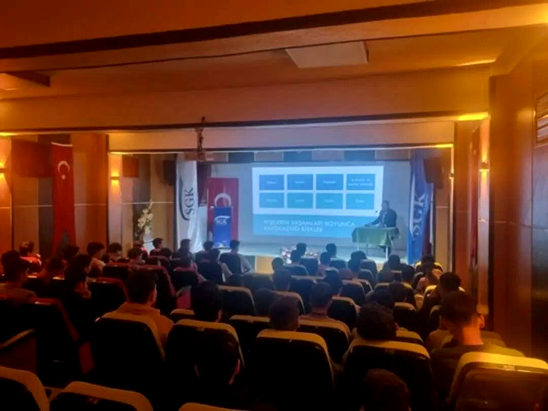 Bayburt’ta öğrencilere sosyal güvenlik bilinci anlatıldı