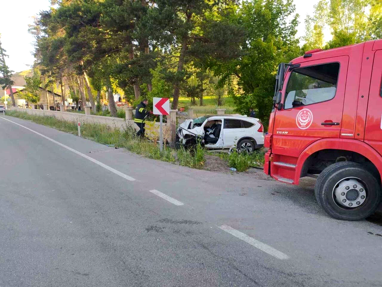 Bayburt’ta trafik kazası: 1 yaralı