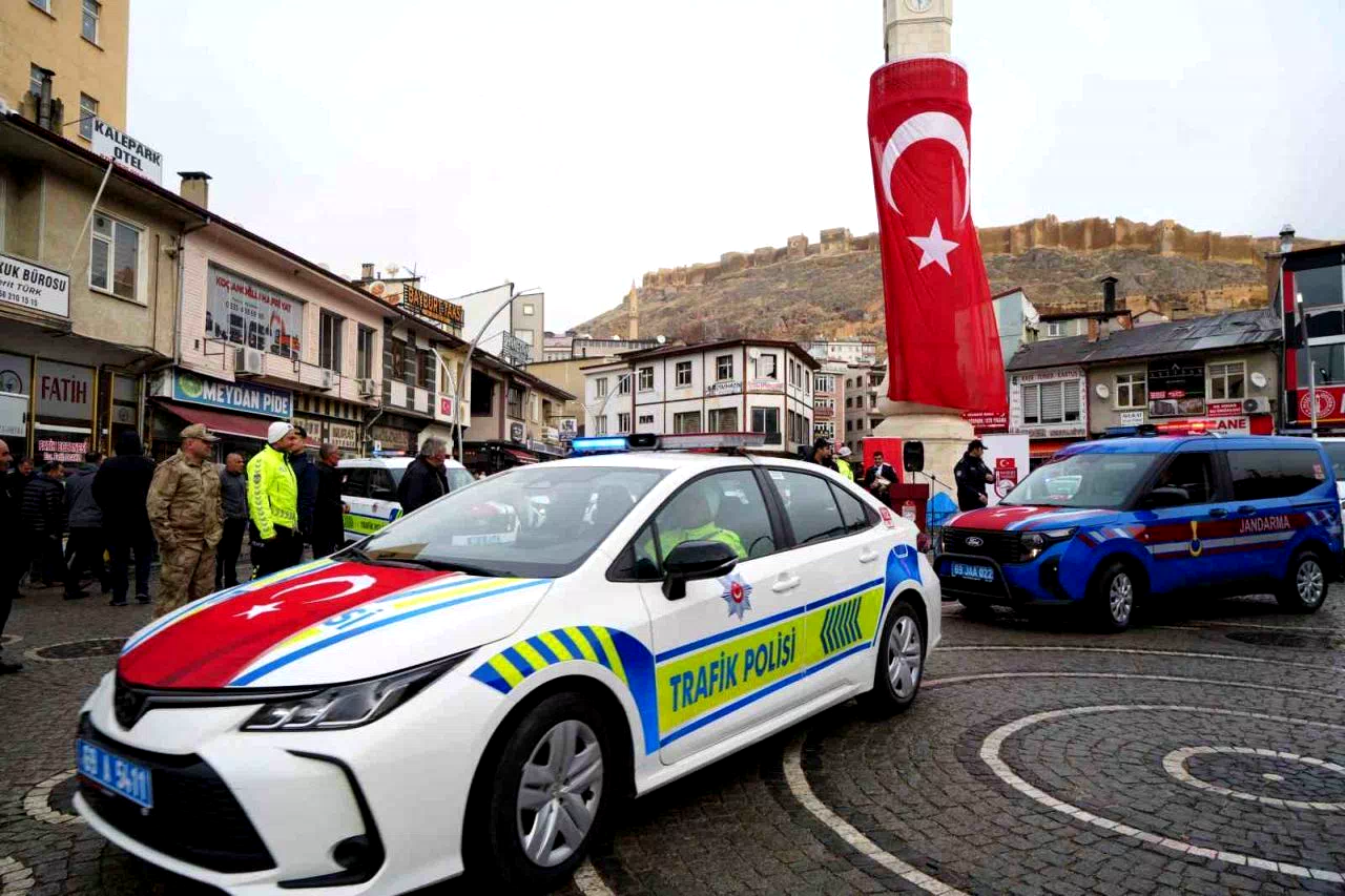 Bayburt’un güvenlik filosuna 34 yeni araç eklendi