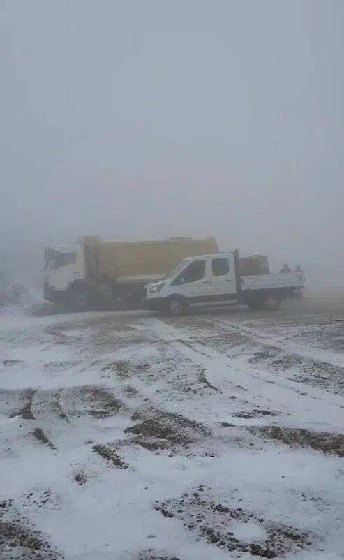 Bayburt’un Soğanlı Dağı’nda tipi ve fırtına etkili oluyor