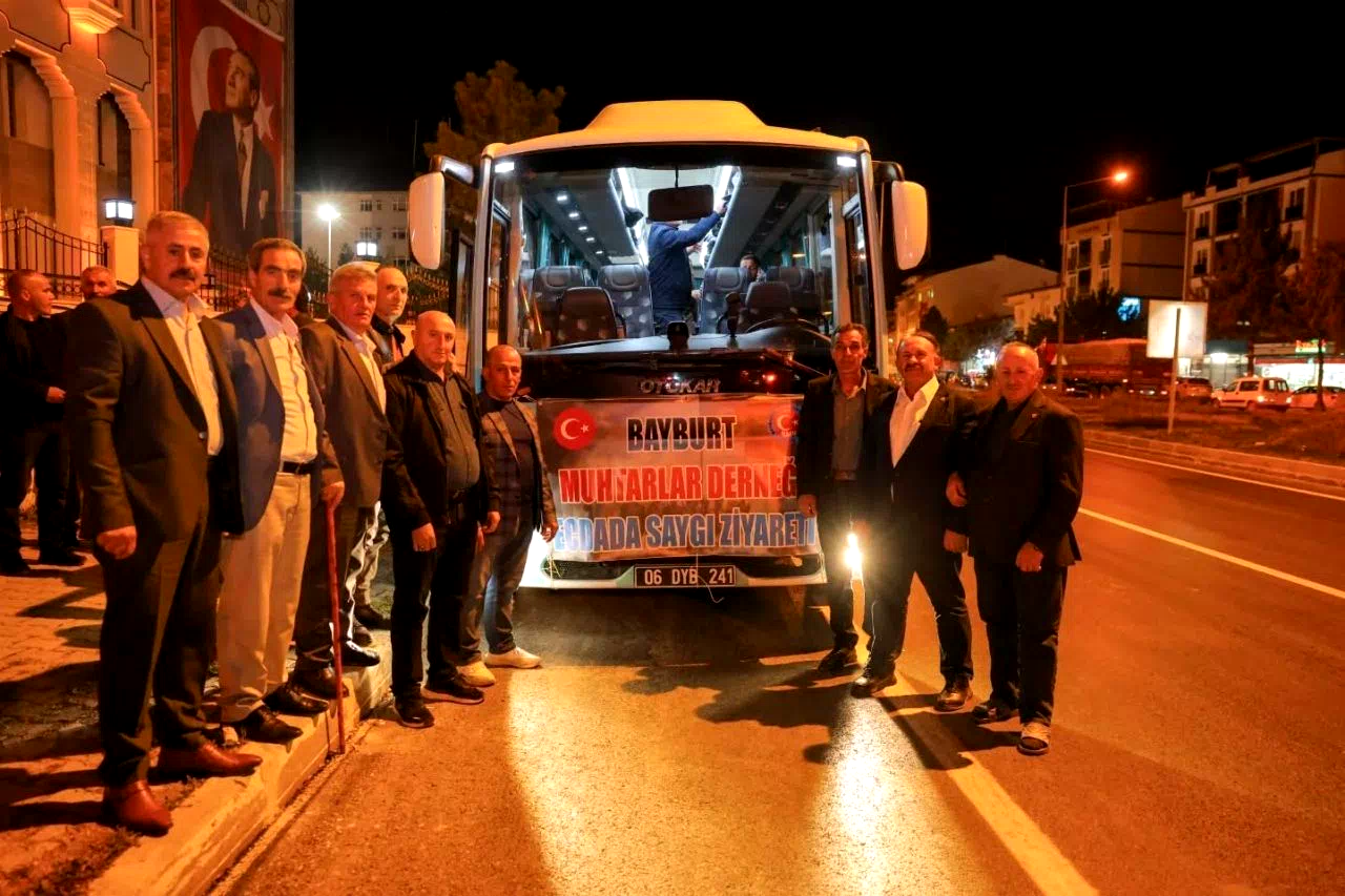 Bayburtlu muhtarlar ‘Ecdada Saygı’ ziyareti için Çanakkale’ye uğurlandı