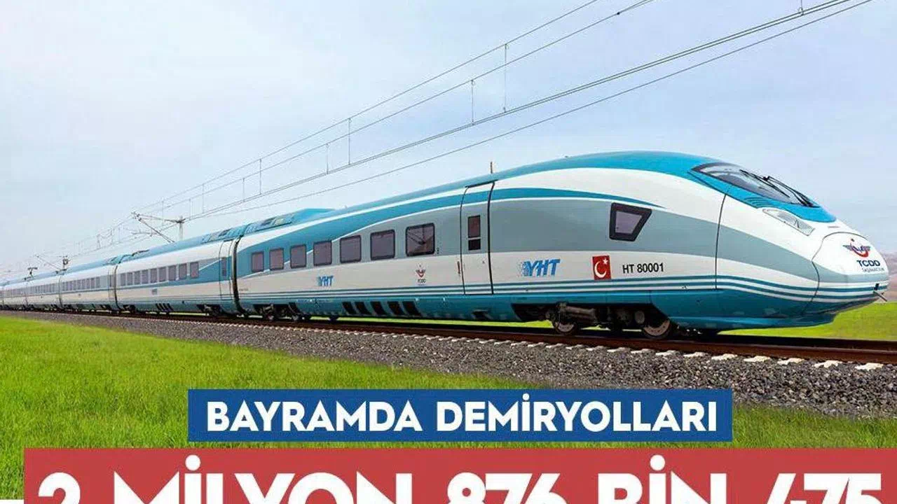 Bayramda demiryollarında yoğunluk: 2,8 Milyon yolcu taşındı