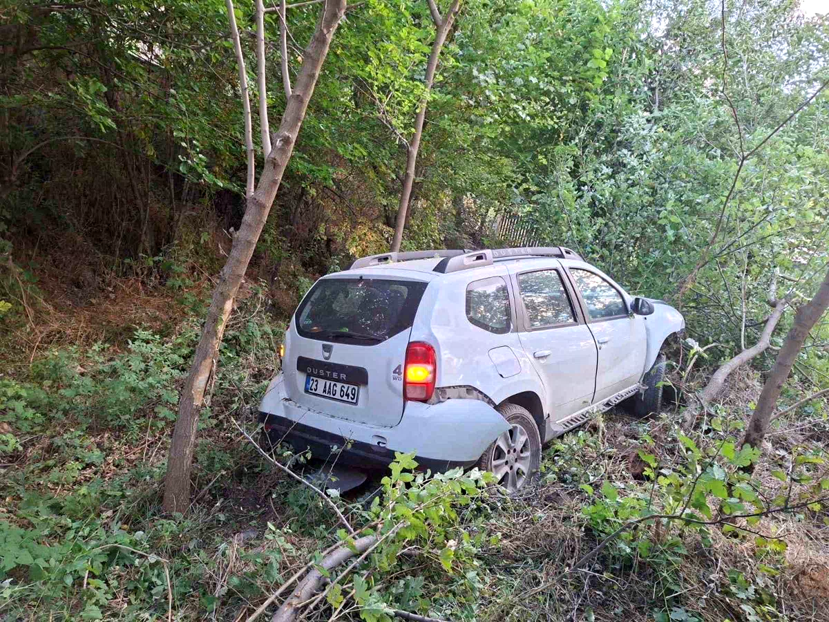 Bingöl’de otomobil bahçeye uçtu: 2 yaralı