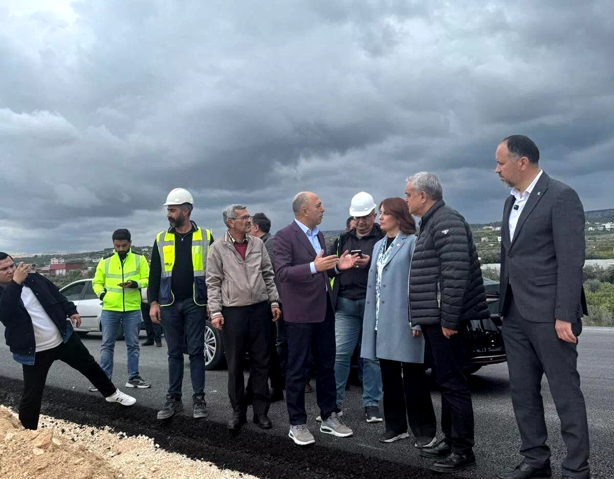 Çeşmeli- Kızkalesi Otoyolunda çalışmalar yerinde incelendi