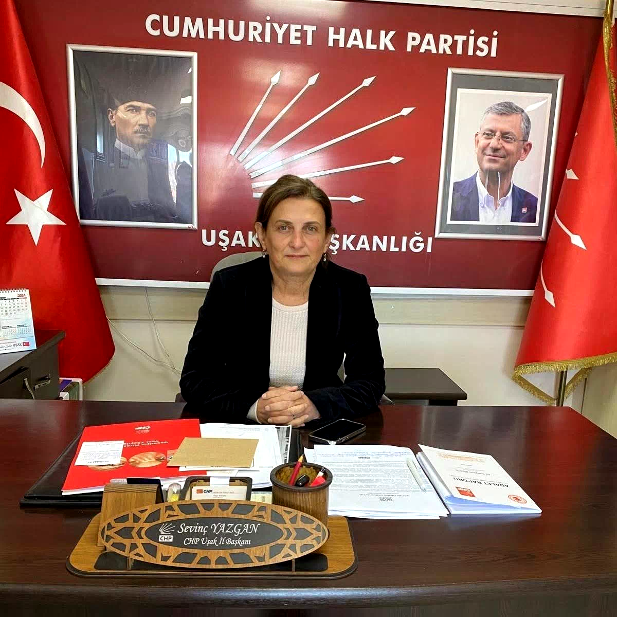 CHP Uşak İl Başkanı Sevinç Yazgan görevinden istifa etti