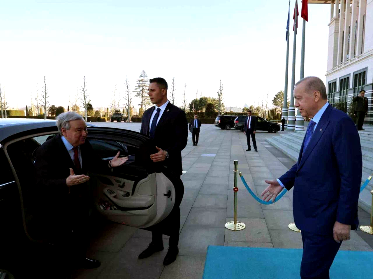 Cumhurbaşkanı Erdoğan, BM Genel Sekreteri Guterres’i kabul etti