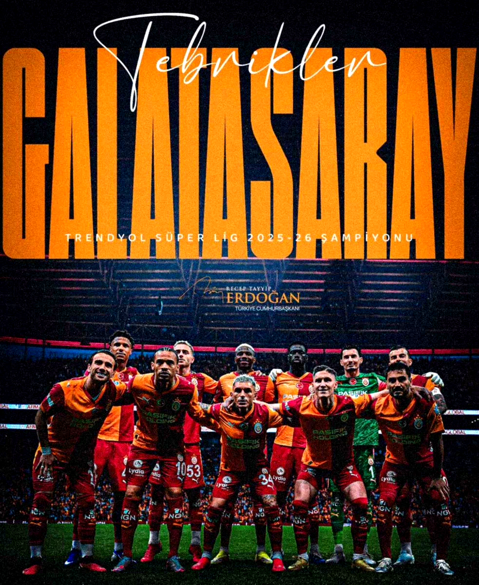 Cumhurbaşkanı Erdoğan’dan Galatasaray’a tebrik mesajı