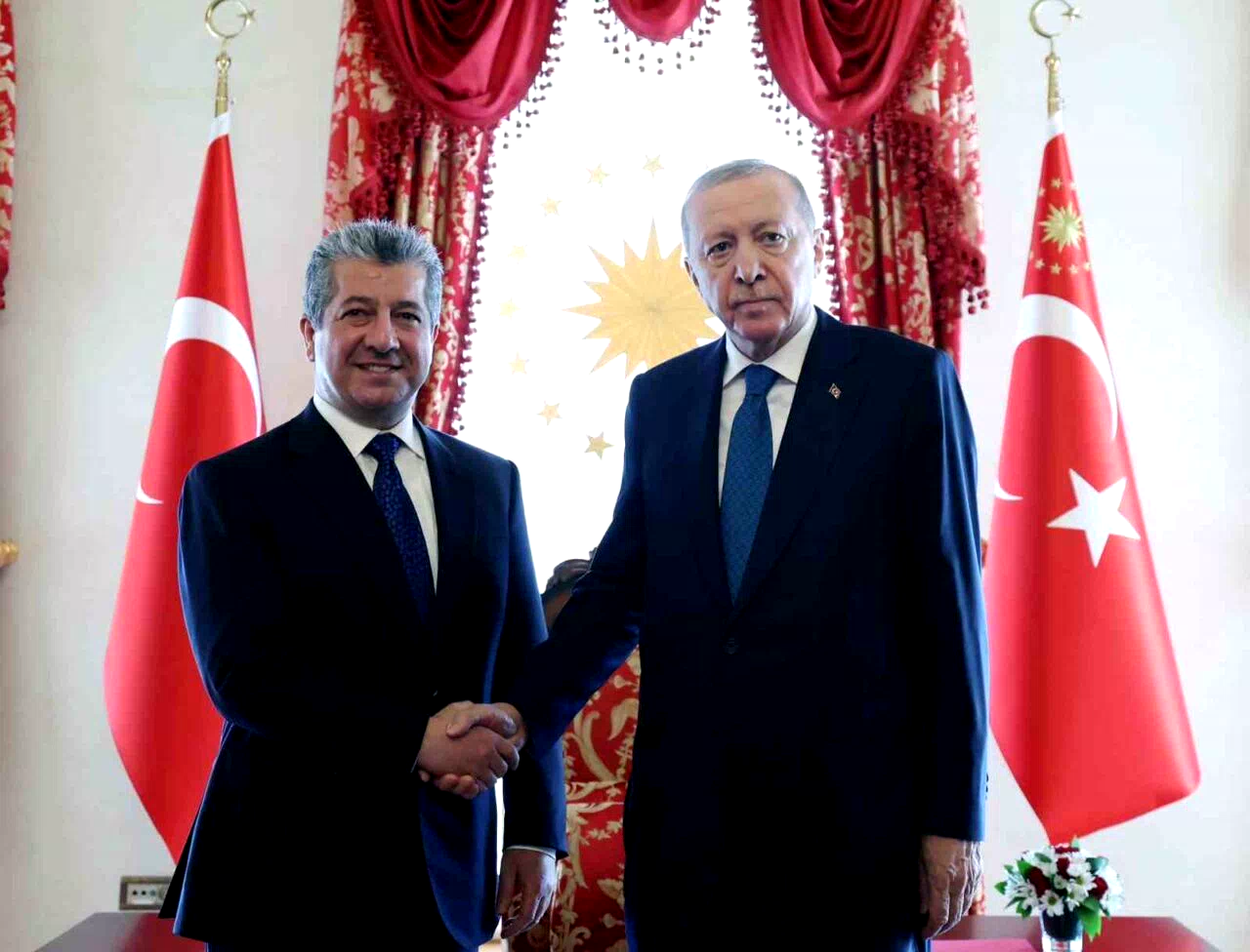 Cumhurbaşkanı Erdoğan, IKBY Başbakanı Barzani’yi kabul etti