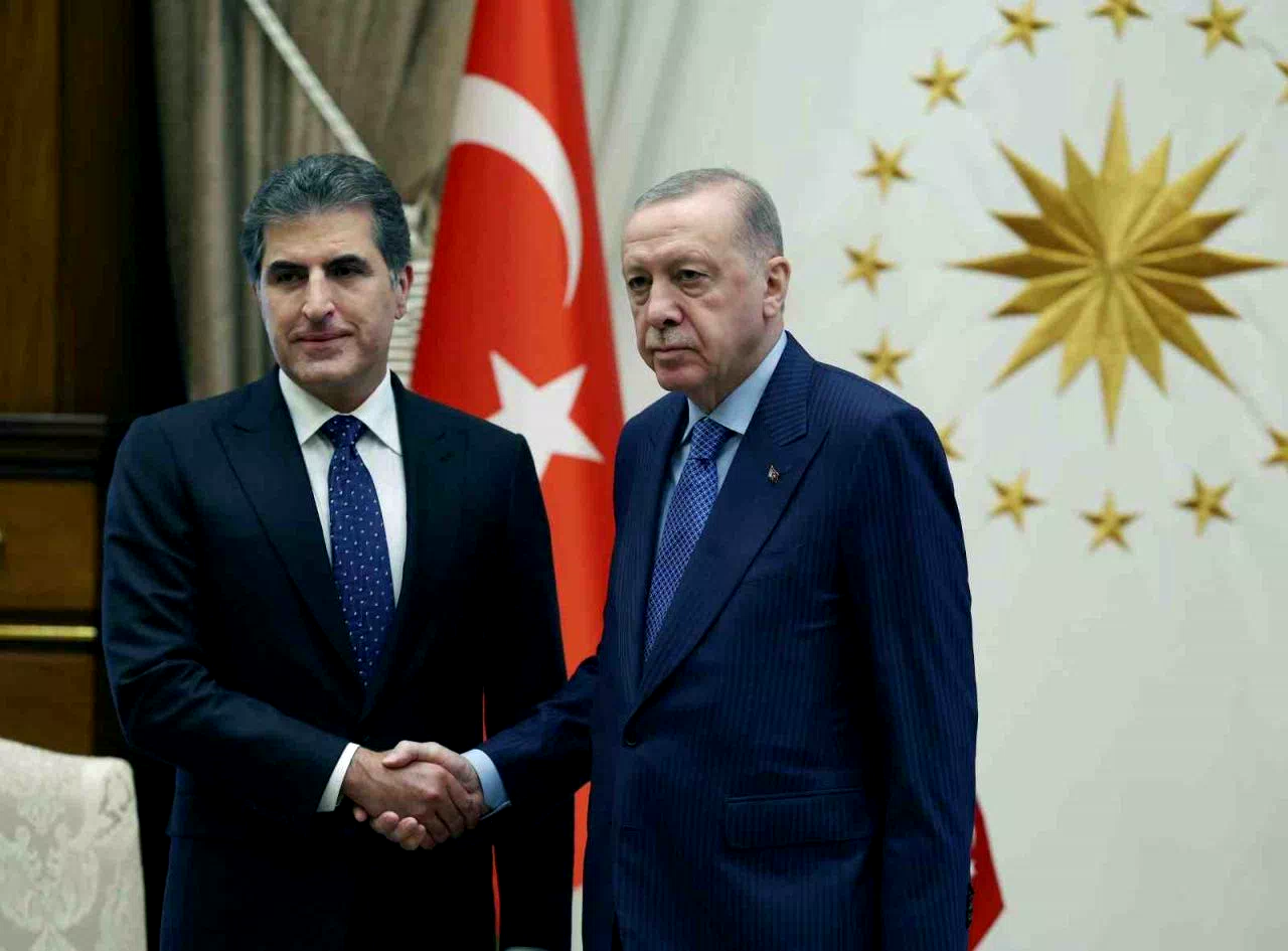 Cumhurbaşkanı Erdoğan, IKBY Başkanı Barzani’yi kabul etti