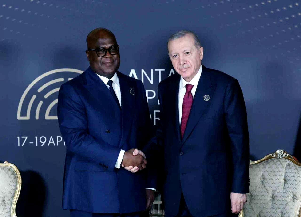 Cumhurbaşkanı Erdoğan, Kongo Demokratik Cumhuriyeti Cumhurbaşkanı Tshisekedi ile görüştü