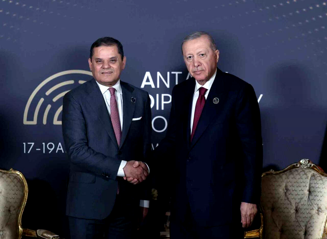 Cumhurbaşkanı Erdoğan, Libya Milli Birlik Hükümeti Başbakanı Abdülhamid Dibeybe ile bir araya geldi