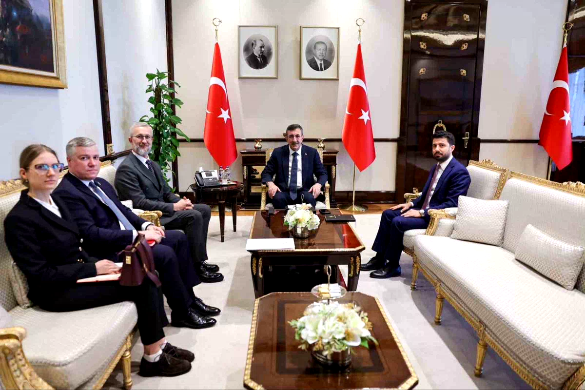 Cumhurbaşkanı Yardımcısı Yılmaz, Ukrayna’nın Ankara Büyükelçisi Neriman Celal ile bir araya geldi