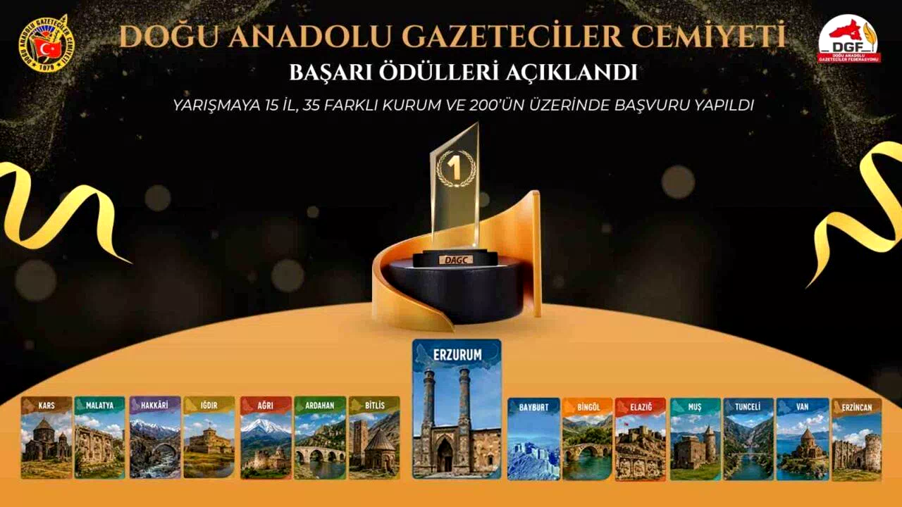 DAGC gazetecilik başarı ödülleri açıklandı
