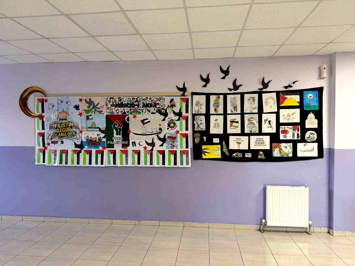 Demirözü’nde öğrencilerden Gazze’ye destek etkinliği