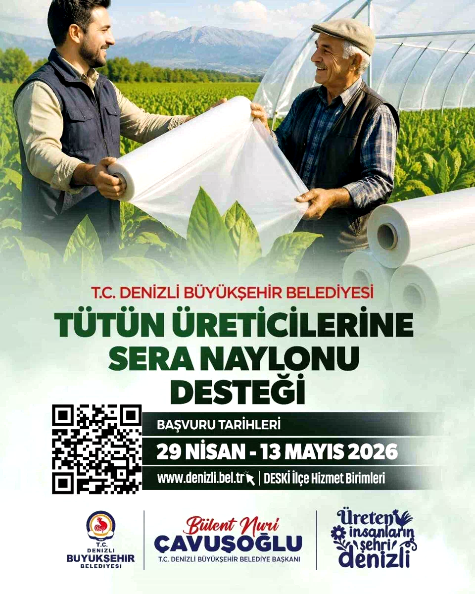 Denizli’de tütün üreticisine destek